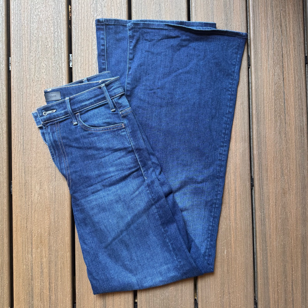 Mother Women's Flare Jeans In Dark Blue